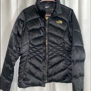 The North Face black puffed coat